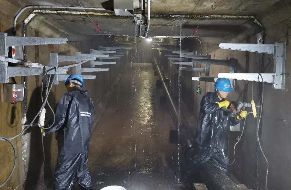 宁波东部新城地下管廊伸缩缝堵漏项目